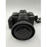 Minolta SLR camera and leather case