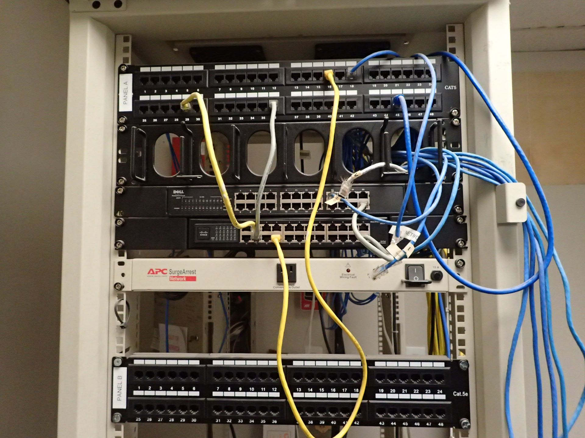 Network Rack Location APC Netshelter Network Rack; (Location: Pasadena, TX)