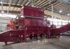 Promeco 300-HP Model KR2600 Single Shaft Hydraulic Shredder, S/N: N/A (2021); with 300-kW Motor,