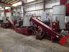 Lot, Line G - (4) Promeco Tritex Model TX800 4-Step De-Fiber Cardboard Systems (2021); with Water