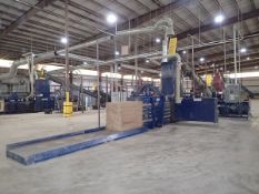 Max-Pak 75-HP Model HOE2850-759AR Horizontal Open End Baler, S/N: 112114367; with Digital