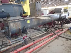 Promeco 18 ft. x 22 in. Dia. (approx.) Inclined Auger Screw Conveyor, Model & S/N: N/A; with 230/460