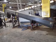 Promeco 20 ft. x 22 in. Dia. (approx.) Inclined Auger Screw Conveyor, Model & S/N: N/A; with 230/460