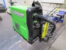 Titanium Flux 125 Welder, S/N: 375032139; 125 Amp, with Leads, 120-V (Location: Savannah, GA)