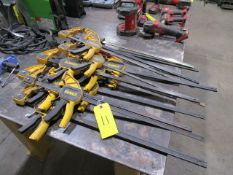 Lot - (15) Assorted DeWalt Bar Clamps (Location: Savannah, GA)