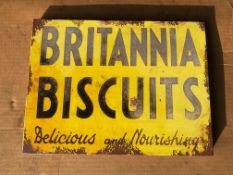 Britannia Biscuits Enamel Sign