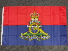 Royal Artillery Regiment Flag - 5ft x 3ft with Metal Eyelets.
