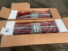 2x New Unissued Red Roof Light Bay for Recovery / Rescue Vehicles etc