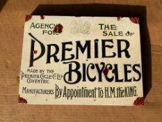 Premier Bicycles Enamel Sign