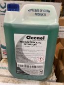 10x 5 Litre Bottles of MOD Cleenol Anti Bacteria Dish Washer Liquid