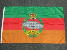 Royal Tank Regiment Flag - 5ft x 3ft with Metal Eyelets.