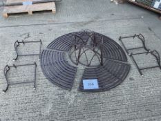 1x New Unused cast Iron Circular Tree Seat Kit