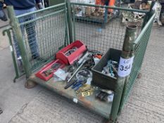 1x Stillage of Tools, Sockets, Brass Stencils, etc
