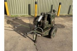 2 x Cyl, De Vilbiss APW527 Mobile Paint Spraying Compressor from MoD with regulators, Filters etc