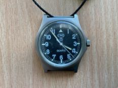 V Rare CWC 0552 Royal Marines / Navy Service Watch, Nato Marks, Date 1990 Gulf War 1