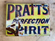 Pratts Motor Spirit Enamel Sign