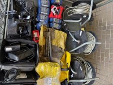 1x Pallet of Cable Reel Extension Leads, Chargers, Tools, Impact Units etc, from UK Fire & Rescue