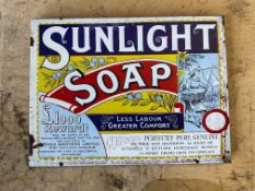Enamel Sign Sunlight Soap