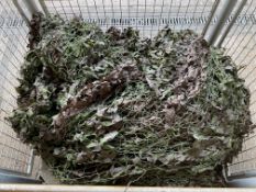 1x Stillage of Woodland Camo Netting