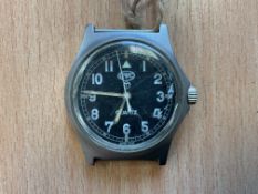 Rare CWC 0552 Royal Marines/Navy Service Watch, Nato Marks, Date 1989
