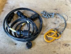 2x Generator Power Cables and Gearbox Lifting Sling, from MOD