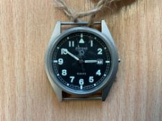 Pulsar W10 British Army Service Watch, Nato Marks, Date 1999 (Winder Missing)
