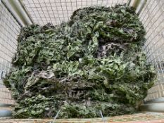 1x Stillage of Woodland Camo Netting