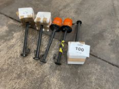 5x New Unissued Wmik Flashing Beacons c/w Mounting Brackets