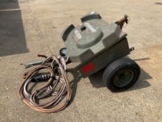 Battery Starter Trolley c/w Leads, Jockey Wheel, 10 x 12V Nato Batteries, from MOD