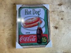 Coca Cola Sign - 44cm x 34cm