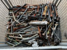 1x Stillage of Leyland, DAF, Bedford, Foden etc Wheel Spanners, Cab Lifters, Handles etc, Q250+