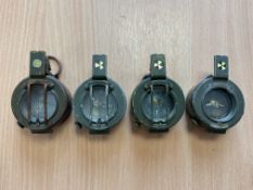 4x Stanley London Brass British Army Prismatic Compass in Mils