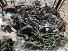 1x Stillage of Clansman Headsets, Cables etc, from MOD