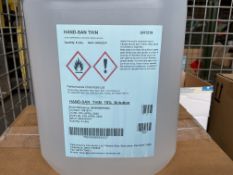 8x New Unissued 5L Cans of Hand Sanitiser, from MOD Reserve Stock