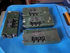 4x British Army RT349 Transmitter Receivers, from MOD
