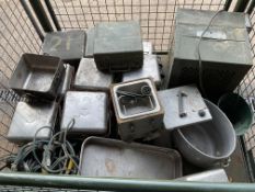 1x Stillage of British Army Cooking Equipment