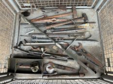 1x Stillage of Pick Axes, Sledge Hammers, Track Tools, Crow Bars etc