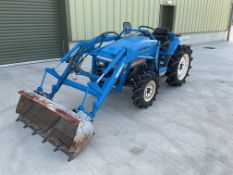 ISEKI 255 Compact 25 HP 4x4 Diesel Tractor Hydraulic Front Loader Power Steering PTO Etc 1775 Hrs