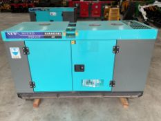 Unissued 40 KVA Single and 3 Phase 230/400V Diesel Generator c/w Manuals Etc.