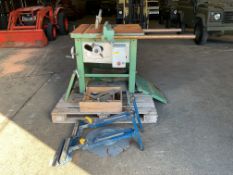 Wadkin Bursgreen AGS 861481 Industrial Table Saw, c/w Rollers and Accessories, from MOD
