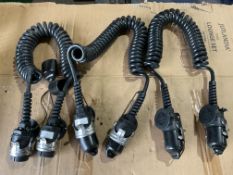 3x New Unissued WABCO Trailer Electric Coupling Leads, from MOD