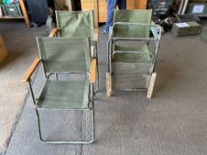 4x British Army Field Chairs, from MOD