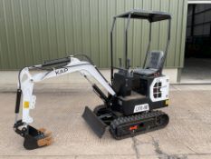 Unissued KAP LX10-9B Rubber Track 12HP Diesel Mini Digger, c/w Front Blade