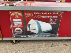 New Unissued Heavy Duty Storage Building 20'W x 30'L x 12' H P/No 203012R.