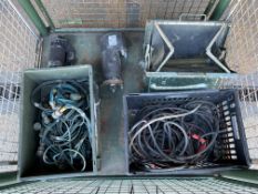 1x Stillage of Starter Motors, Jump Leads, BV Cables, Fuel Filters etc, from MOD