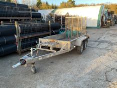 Indespension 2700KG 2 Axle Plant Trailer with Rear Ramp etc 4.2m Long x 1.8m Wide