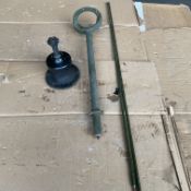 1x Land Rover Antenna Bracket, Base and Rods, from MOD
