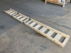 4x Rare Carbon Fibre Crossing Ladders 250KG Load, Afghanistan Issue, from MOD