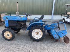 Iseki TX1210 4X4 Diesel Compact Tractor c/w Iseki SR1000 Rotavator