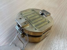 V Nice Stanley London Heavy Brass Military Type Compass